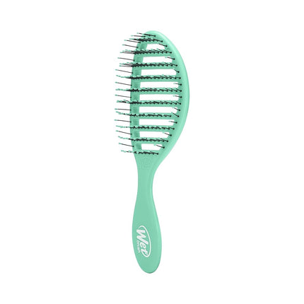 Wet Brush Speed Dry Hair Brush - Metallic Marble, Silver - Vented Design and Ultra Soft HeatFlex Bristles Are Blow Dry Safe With Ergonomic Handle Manages Tangle and Uncontrollable Hair - Pain-Free