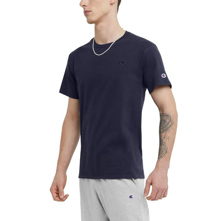 Champion Mens Classic Jersey T-Shirt Shirt (Pack of 1), Navy, L Tall