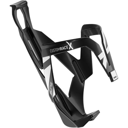 Elite Custom Race X Bottle Cage Black Glossy White