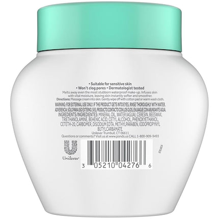 Ponds Cold Cream Make-Up Remover Fragrance-Free 6.1 Ounce (Pack of 2)