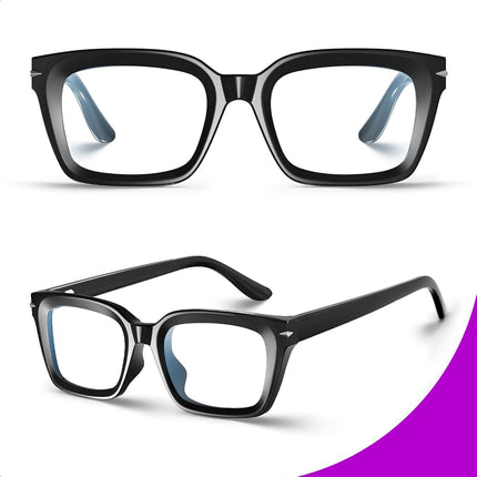 VISOONE Progressive Multifocal Reading Glasses Spring Hinge Blue Light Blocking for Women and Men readers 2.0x