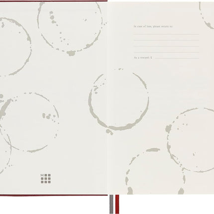 Moleskine - Wine Journal, Theme Notebook - Hardcover Notebook to Collect and Organise Your Wine - Large Size 13 x 21 cm - 400 Pages