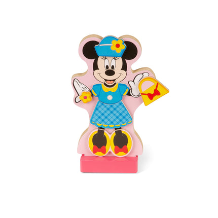 Melissa & Doug Disney Minnie Mouse and Daisy Duck Magnetic Dress-Up Wooden Doll Pretend Play Set (40+ pcs)