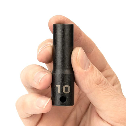 TEKTON Vaso de impacto de 3/8 pulgadas x 10 mm de profundidad y 6 puntas | SID13110