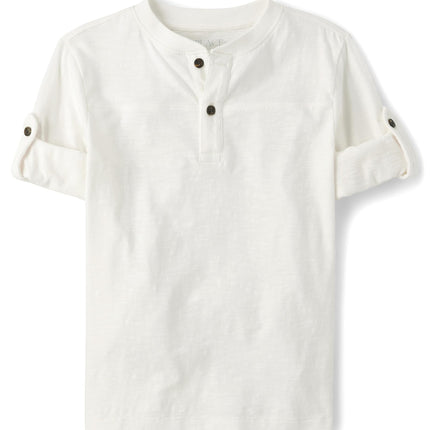 The Children's Place Boys' Long Sleeve Rolled Cuff
