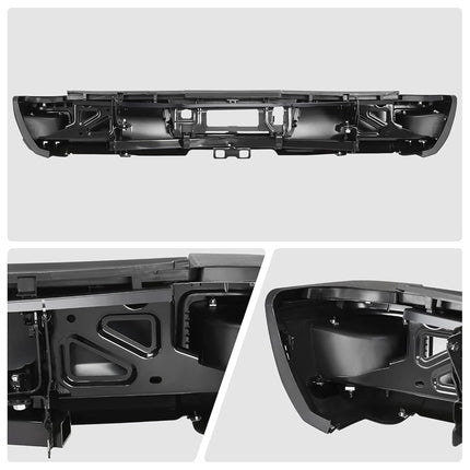 Pare-chocs arrière DNA MOTORING compatible avec Silverado/Sierra 2500HD 3500HD 2015-2019, sans trous pour capteurs de stationnement arrière, GM1103190, STEPBUM-10057