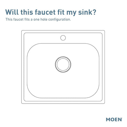 Moen 7825 Camerist One-Handle Low Arc Kitchen Faucet, Chrome