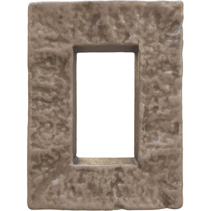 Ekena Millwork PNUEC04X08SA 4" W x 3" D x 7 7/8" H Universal Electrical Cover for Stonewall Faux Stone Siding Panels, Soft Ash