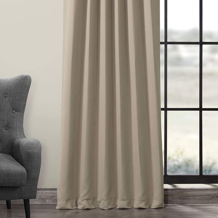 HPD Half Price Drapes Room Darkening Curtains 120 Inches Long for Bedroom & Living Room (1 Panel), 50 X 120, Classic Taupe