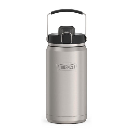 Matte Stainless -64 oz Stainless Water Bottle w/Spout