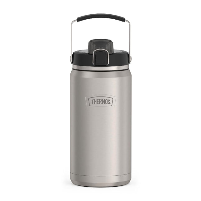 Matte Stainless -64 oz Stainless Water Bottle w/Spout
