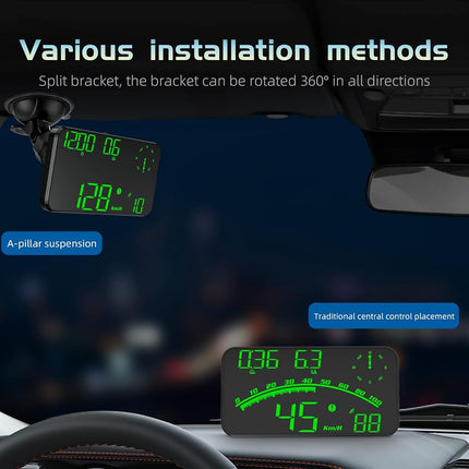 wiiyii Digital GPS Speedometer, HUD Head Up Display for Car, Upgraded 5.5" Large-Screen, Suitable for All Vehicles