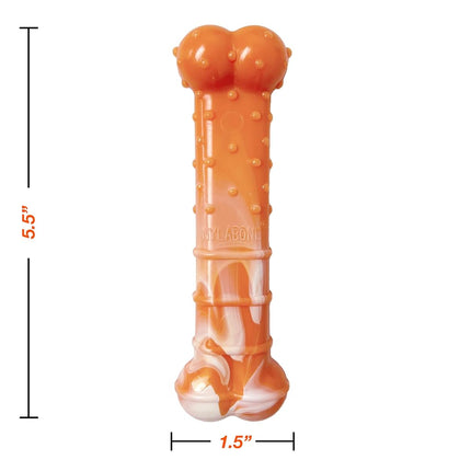 Nylabone Limited Edition 70th Birthday Original Bone Power Chew Toy for Dogs, Durable & Tough Dog Toys for Aggressive Chewers, Roasted Chicken Flavor, Medium - Up to 35 lbs (1 Count)