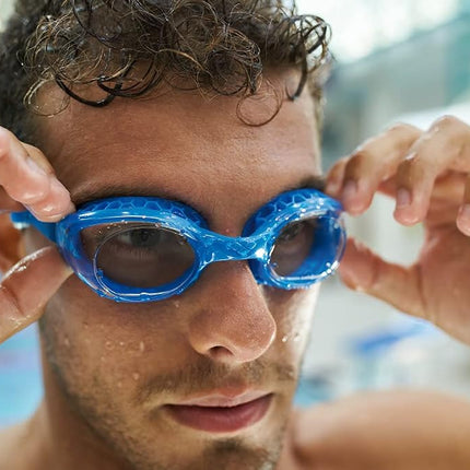 arena Air-Soft Unisex Adult Swimming Goggles, Swimming Goggles with Wide Lenses, with Anti-Fog Treatment and UV Protection, Self-Adjusting Nose Bridge, Air Seals