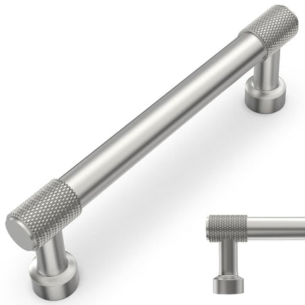 BUKOBYHE 10 Pack 5Inch(128mm) Brushed Satin Nickel