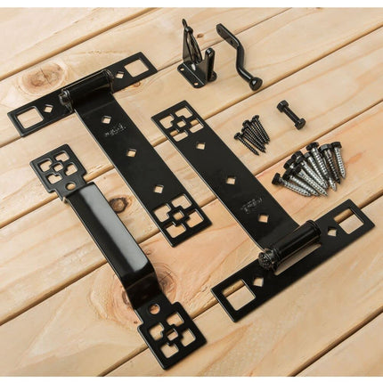 National Hardware N109-316 Craftsman Gate Kit, Black
