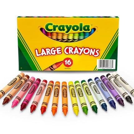 CRAYOLA Large Crayons, Classic Colors, 16 Count