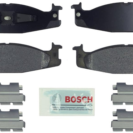 BOSCH BE632H Blue Ceramic Disc Brake Pad Set With Hardware - Compatible With Select Ford Bronco, E-150 Club Wagon, E-150 Econoline, E-150 Econoline Club Wagon, F-150; FRONT