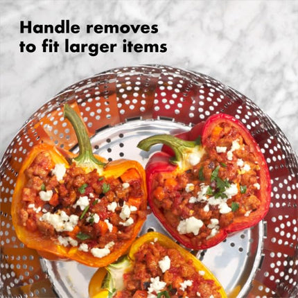 OXO Good Grips Stainless Steel Steamer with Extendable Handle 7"