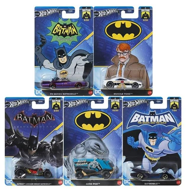 Hot Wheels Batman 85 Years 1:64 Scale Premium Pop Culture 2024 Mix (6/20 Classic TV Series)