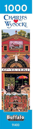 Buffalo Games – 1000 Piece Jigsaw Puzzle - Dr. Bonkley's Family - Charles Wysocki Colorful Puzzle for Adults – Precision-Cut Pieces, Beautiful Artwork, and Hours of Relaxing Fun