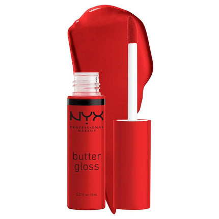 NYX PROFESSIONAL MAKEUP Butter Lip Gloss, 3 Colors, Angel Food Cake, Creme Brulee, Madeleine, 0.27 Fl Oz, Pack of 3