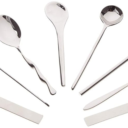 Officina Alessi Set of 8 Assorted Coffee Spoons, S