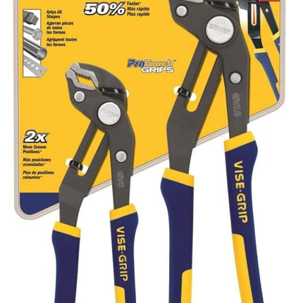 Irwin Vise-Grip GrooveLock Pliers Set, V-Jaw, 2 Pi