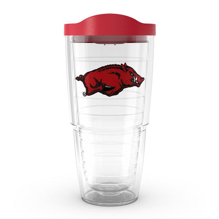 Tervis Made in USA Double Walled Arkansas Razorbacks Insulated Tumbler Cup Keeps Drinks Cold & Hot, 24oz, Emblem