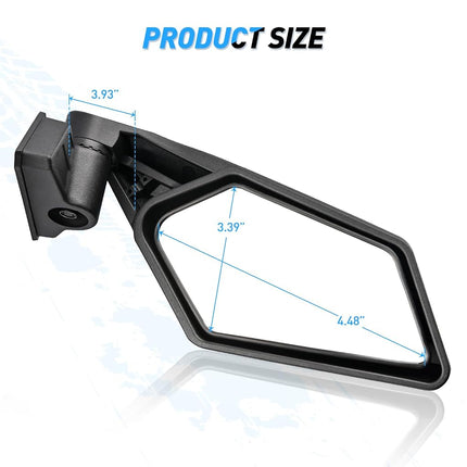Nilight UTV Side Mirrors X3 Rear View Mirror Compatible with 2016 2017 2018 2019 2020 2021 2022 2023 Can Am Maverick X3 Turbo/DS MR RS Turbo R / X3 Max/ 1000