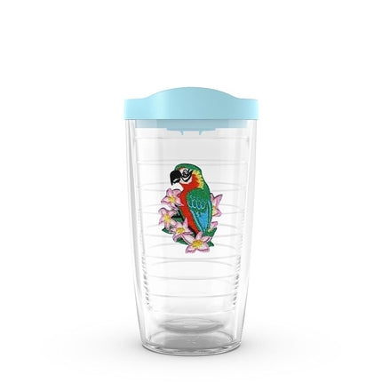Tervis Collection Oiseaux des Tropiques Fabriqué aux États-Unis Gobelet Isotherme à Double Paroi Maintient les Boissons Froides et Chaudes, 473 ml, Ara Tropical