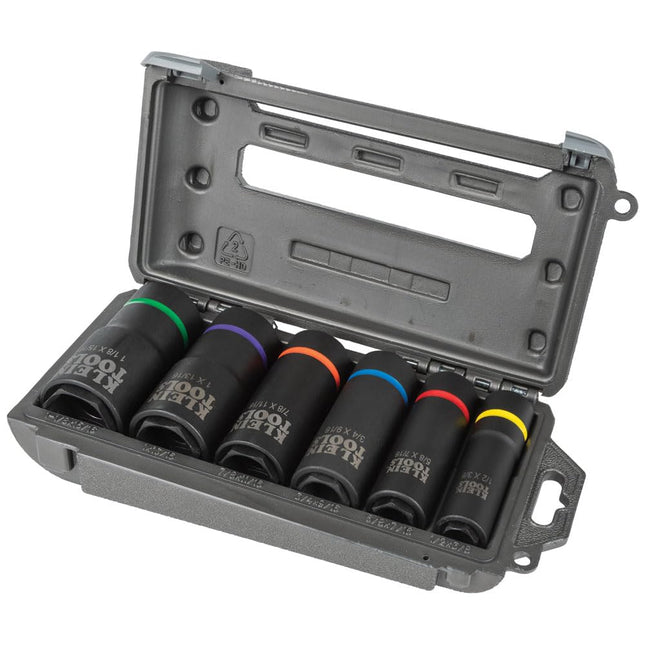 Klein Tools 66060 2-in-1 Impact Socket Set, 6-Piec