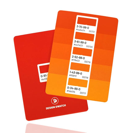 Design Swatch A CMYK Color Reference Guide with 50 cards and 350 design-focused colors