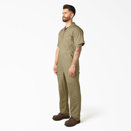 Dickies Mono de Manga Corta para Hombre, Caqui, X-Grande, Alto y Grande