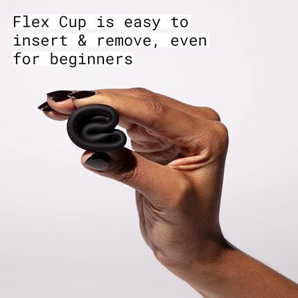 Flex Cup Starter Kit (Slim Fit - Size 01) | Reusable Menstrual Cup + 2 Free Menstrual Discs | Pull-Tab for Easy Removal | Capacity of 2 Super Tampons