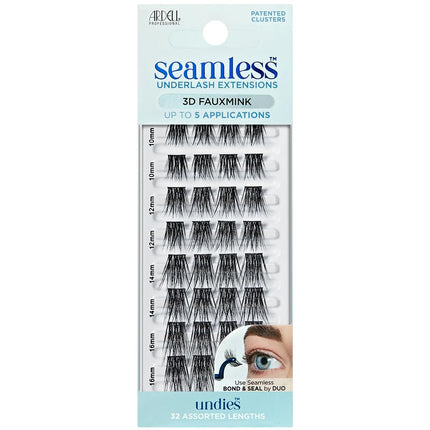 Ardell Seamless 3D Faux Mink Underlash Extensions Refill Kit - DIY Lash Clusters, Customizable Eyelash Extension for Natural Looking Lashes, 1-Pack