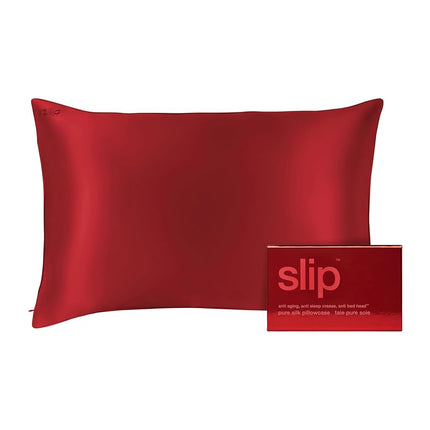 Slip Silk Queen Pillowcase, Scarlet | 100% Pure 22
