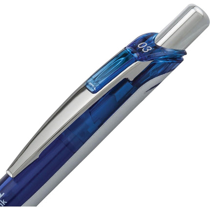 Pentel EnerGel RTX Retractable Liquid Gel Pen, (0.3mm) Needle Tip, Extra Fine Line, Blue Ink, 3-Pk (BLN73BP3C)