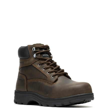 Wolverine Men's Carlsbad Steel Toe 6 Inch Construction Boots, dark brown, 9 UK
