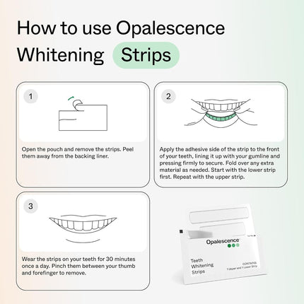 Opalescence Teeth Whitening Strips (12 Treatments) Hydrogen Peroxide Formula – Enamel Safe – Comfortable Slip Free - Teeth Bleaching - Sensitivity Free - Plus Toothbrush 6050-1T