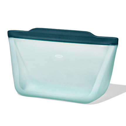 Bolsa reutilizable de silicona OXO Good Grips – Media galón (1,9 litros) de pie – Lago