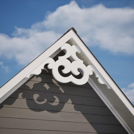 Ekena GPP060X015X100BEN Gable Pediment, Primed, 60" W x 15" H x 1" P (6/12)