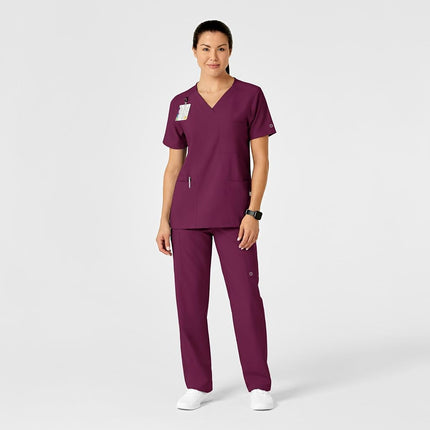 WonderWink Multi-Cargo Pant, Wine, 4X-Large