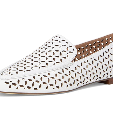 Cole Haan women's Chantal Loafers Flat, White Perforated Leather, 5.5 UK