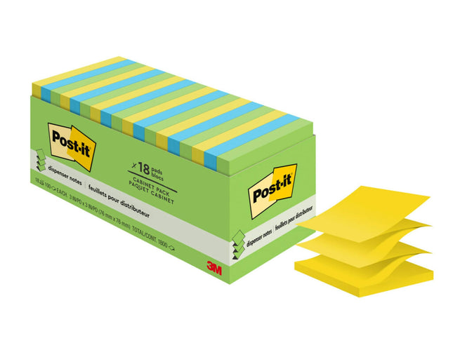 Post-it Notes, 3x3 in, 18 Pads, America's #1 Favor