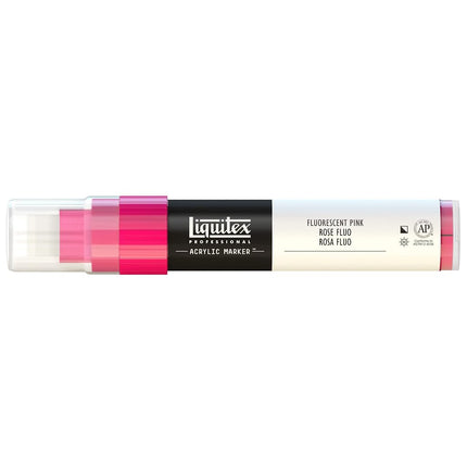 Rotulador acrílico profesional Liquitex, punta ancha, rosa fluorescente