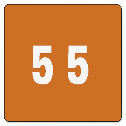 Smead DCC Color-Coded Numeric Label, 5, Label Roll
