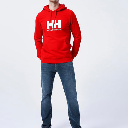 Helly Hansen Men's HH Logo Hoodie, Red, M