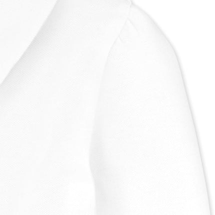 The Children's Place Polo piqué à manches longues à volants pour bébé fille et petite fille, blanc, 2T