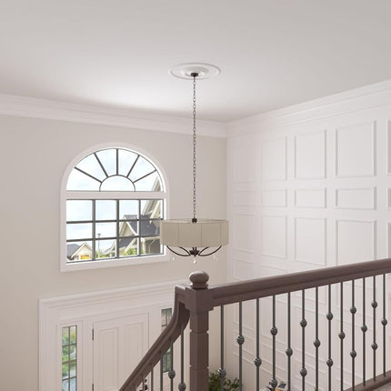 Ekena Millwork CR22MD Middlesborough Roof Ring for Eggs and Darts - 1/4 Full Circle - White